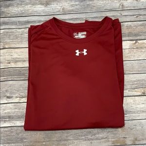 Under Armour heat gear red shirt size 2XL